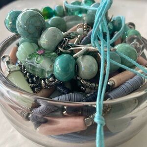 Summer/beachy mystery jewelry jar